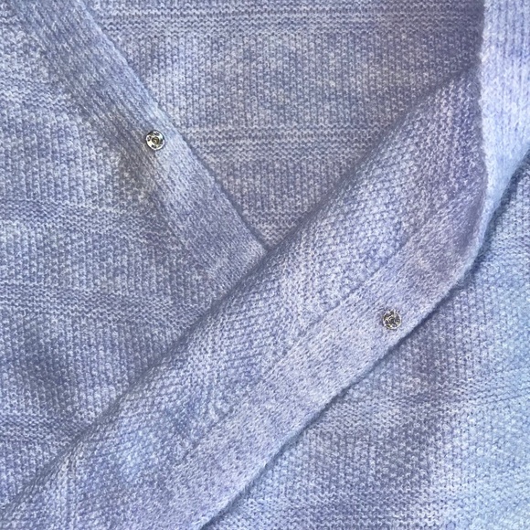 HEARTLOOM Anthropologie Malena V-Neck Wrap Sweater Side Bow Tie Coquette Ballet - Picture 2 of 9